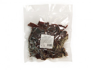 Мясные снеки: Оленина вяленая (строганина)