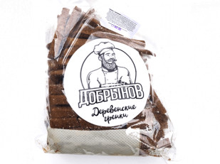 Индейка вяленая (строганина): Деревенские гренки с чесноком