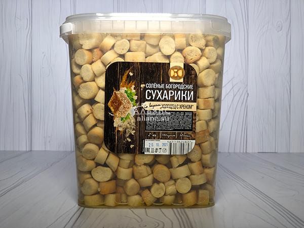 Сухарики с холодцом и хреном в Тольятти