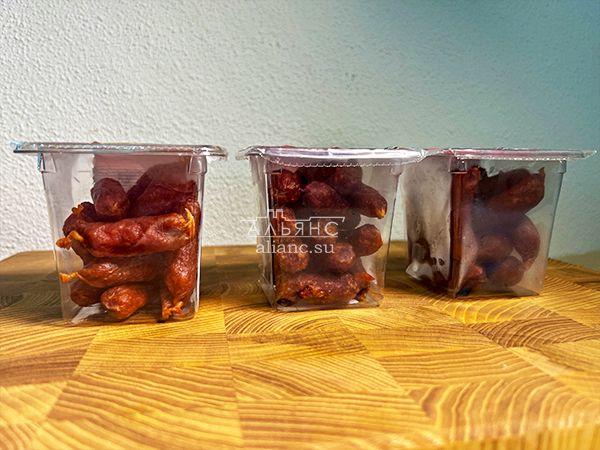 Колбаски МИНИ со вкусом аджики с/к (100 гр) в Тольятти