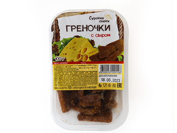 Сурские гренки со вкусом Сыра (100 гр) в Тольятти