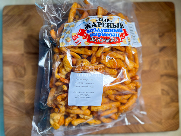 Жареный сыр "ВКУСНЯШКА" со вкусом пармезан (500 гр) в Тольятти