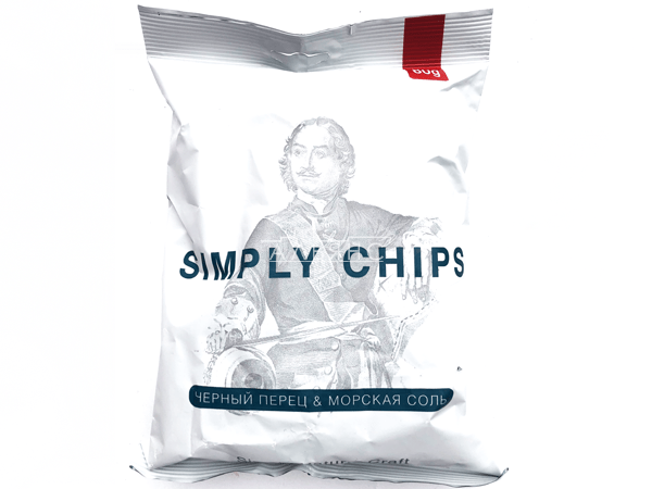 Картофельные чипсы "Simple chips" Морская соль и черный перец 80 гр. в Тольятти